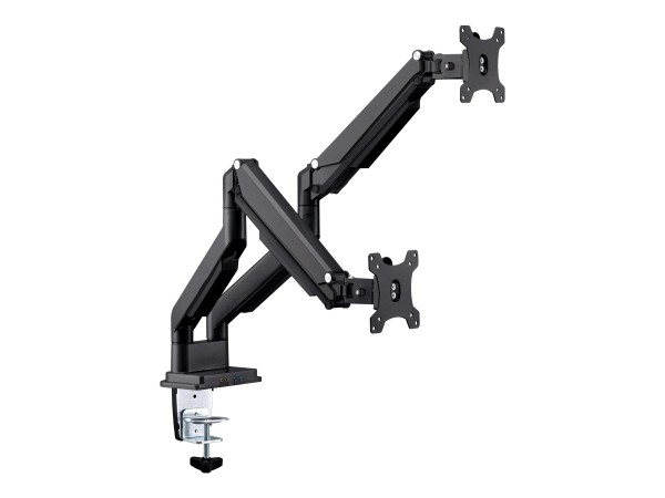 InLine da tavolo con elevatore USB/Audio - 2 monitor fino 81cm (32"),nero