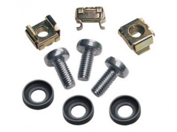 Intellinet 711081 - Confezione di dadi in gabbia - Argento - Metallo - Plastica - 10 g