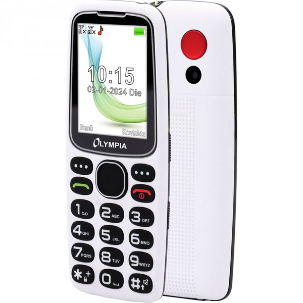 Olympia Mobiltelefon Star Großtasten weiß - Cellulare - 6,1 cm