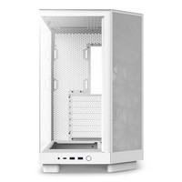NZXT H6 Flow - Midi Tower - PC - Bianco - ATX - micro ATX - Mini-ITX - Acciaio - Vetro temperato - 1
