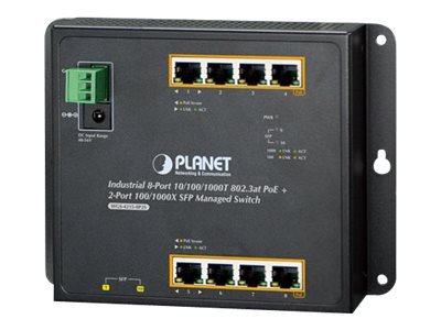 Planet WGS-4215-8P2S - Gestito - Gigabit Ethernet (10/100/1000) - Supporto Power over Ethernet (PoE)