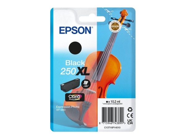 Epson 250 XL Schwarz Druckerpatrone C13T16P14010 - Originale - Cartuccia di inchiostro