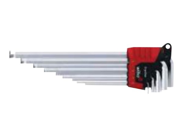 Wiha 369R - Set di chiavi esagonali a L - Metrico - 9 pz - 1.5,2,2.5,3,4,5,6,8,10 mm