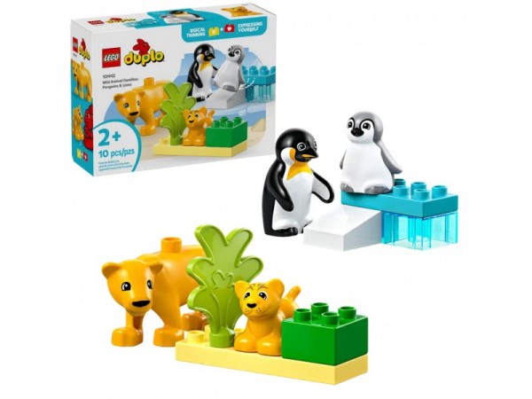 LEGO Duplo Wildtier-Familien Pinguine und Löwen 10442
