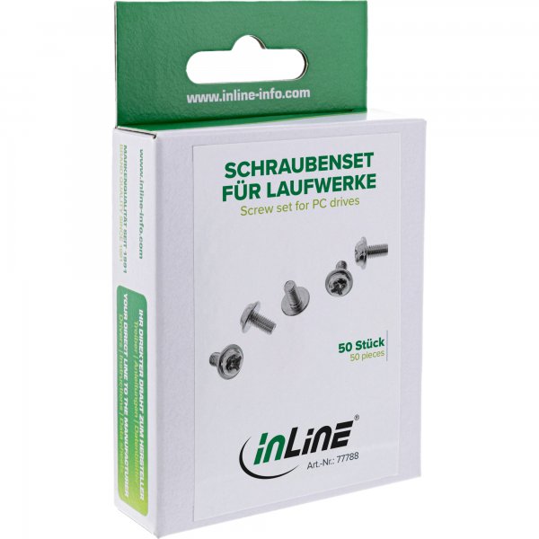 InLine Set di viti per drives PC - 50pz.