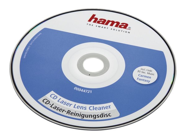 Hama CD Laser Lens Cleaner - CD di pulizia dell'attrezzatura - CD's/DVD's - Blu - Bianco