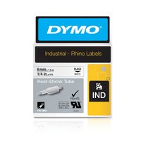 Dymo Etichette per tubi termoretraibili IND - Nero su bianco - Multicolore - -55 - 135 °C - UL 224 -