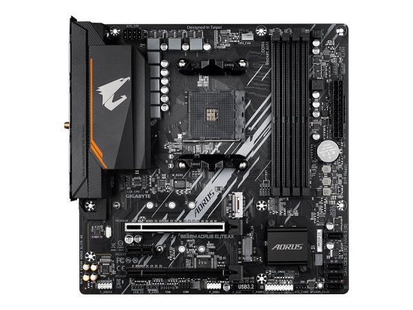 Gigabyte B550M AORUS Elite AX/Amd B550//SATA3/M.2/USB3.0/PCIe4.0/WiFi/BT/AM4/mATX - Scheda madre - A
