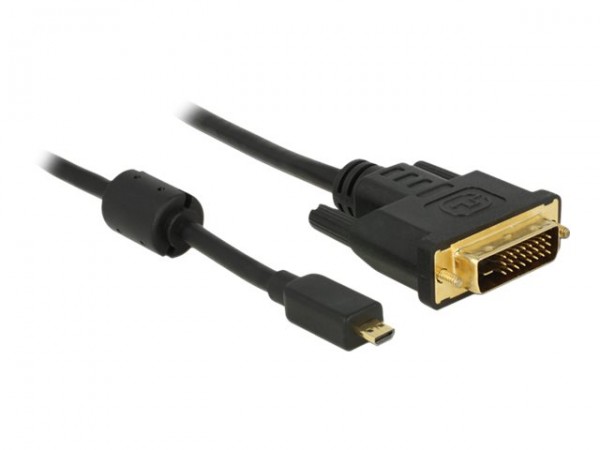Delock Kabel Micro HDMI D Stecker> DVI 24+1 - Cavo - Digitale/display/video