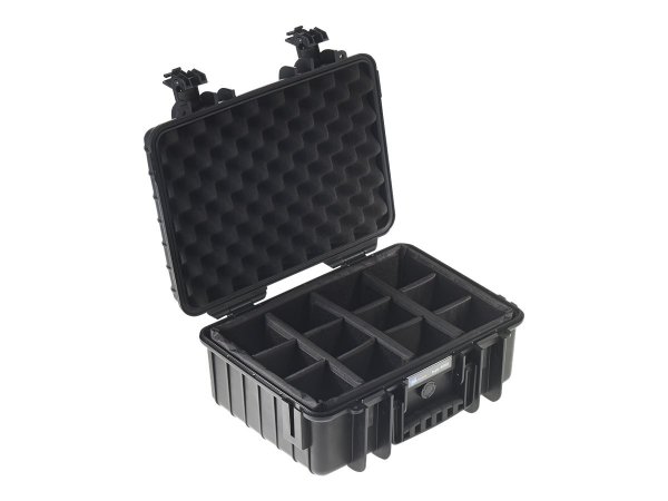 B&W International outdoor.cases Type 4000 - Hartschalentasche - Polypropylen - Schwarz - Valigia