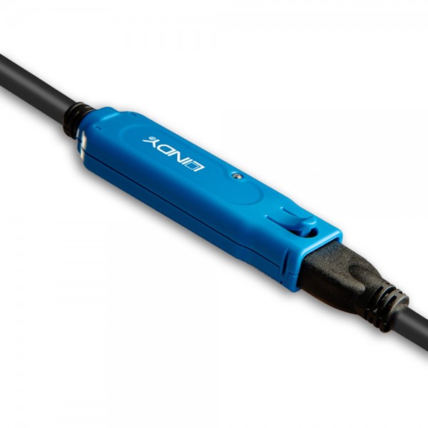 Lindy 43158 - 8 m - USB A - USB A - USB 3.2 Gen 1 (3.1 Gen 1) - 5 Gbit/s - Nero