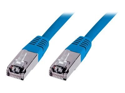 DIGITUS Cavo patch SF/UTP CAT 5e - 0,5 m - Cat5e - SF/UTP (S-FTP) - RJ-45 - RJ-45 - Blu