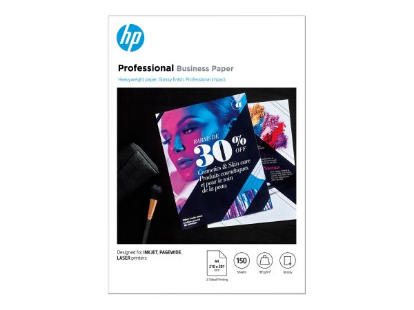 HP Carta lucida Professional Business - 180 g/m2 - A4 (210 x 297 mm) - 150 fogli - Universale - A4 (
