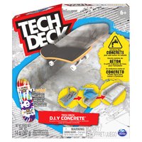 Spin Master Tech Deck - set di gioco DIY Concrete modellabile e riutilizzabile con fingerboard Enjo