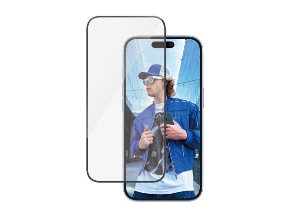 PanzerGlass Displayschutz für iPhone 16 & 15 - Ultra-Wide Fit