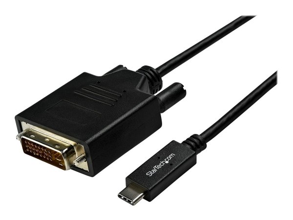 StarTech.com 10 ft. USB-C to DVI Cable - 1920 x 1200 - Black - Cavo - Digitale/dati