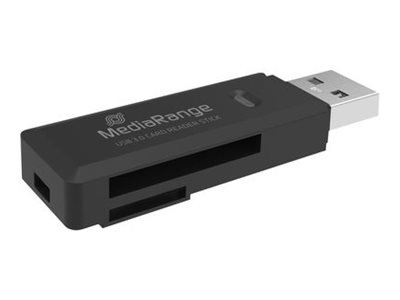 MEDIARANGE MRCS507 - MMC - SD - SDHC - SDXC - Nero - 5000 Mbit/s - Plastica - USB 3.2 Gen 1 (3.1 Gen