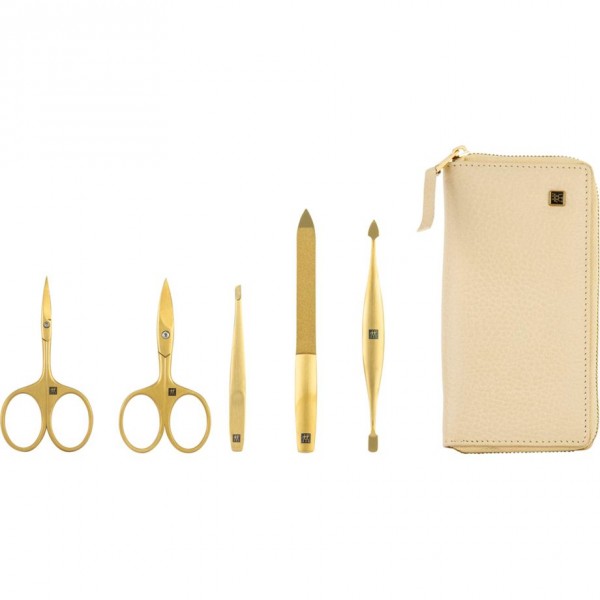 Zwilling Maniküre Pediküre Set 5tlg. mit Nagelschere Leder