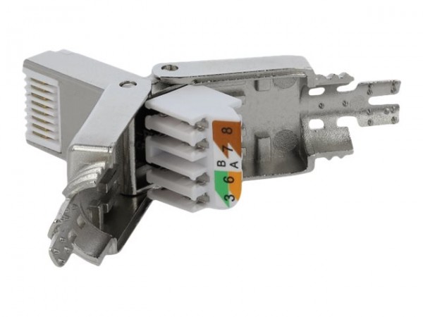 Delock 86477 - RJ-45 - Grigio - Cat6a - S/UTP (STP) - 22/24 - 14,5 mm