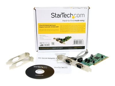 StarTech.com Scheda adattatore seriale PCI RS-422/485 a 2 porte con 161050 UART - PCI/PCI-X - Serial