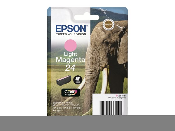 Epson Elephant Cartuccia Magenta chiaro - Resa standard - Magenta chiaro - Inchiostro a base di pigm