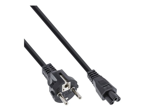 InLine Cavo alimentazione spina Shu.cko presa C5 per notebook - nero - 1m