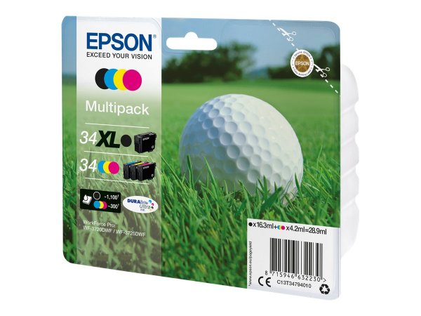 Epson 34 Multipack - Pack - Schwarz Gelb Cyan Magenta - Originale - Cartuccia di inchiostro
