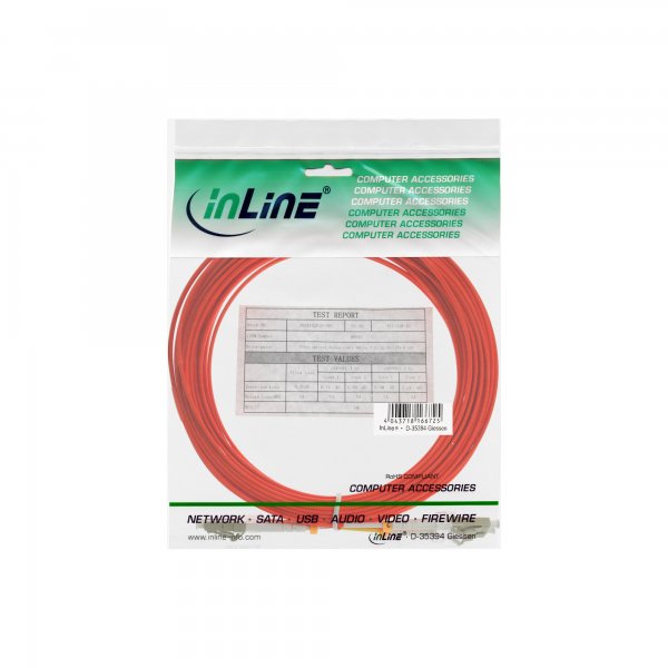 InLine Cavo Duplex - LC/LC 625/125µm - Fibra Ottica OM1 - 0,5m