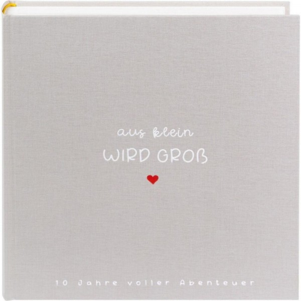 Goldbuch aus klein wird GROSS 30x31 100 weiße Seiten 31033