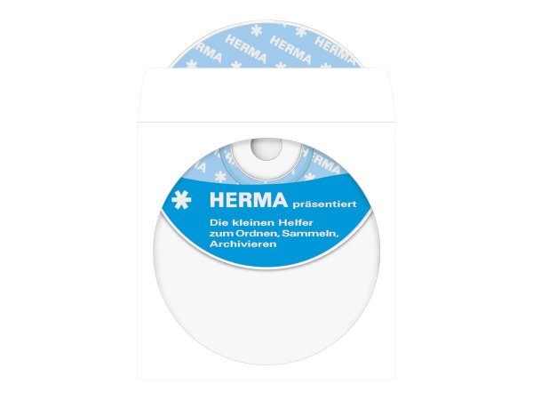 HERMA 1140 - Custodia a tasca - 1 dischi - Carta - 124 mm - 124 mm - 100 pz