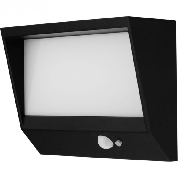 REV Ritter LED Solar Wandl.Lumus 110lm Alu schw.m.Bewegungsm.2022001300