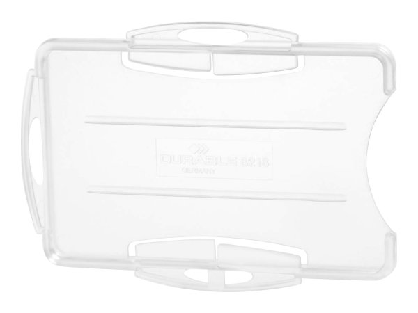 Durable 891919 - Supporto per badge - Paesaggio/Ritratto - Plastica - Trasparente - Pacchetto - 8,7