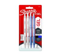 Sharpie Gelschreiber S-Gel 4 Stück Schwrz+Blau Fashion Blister