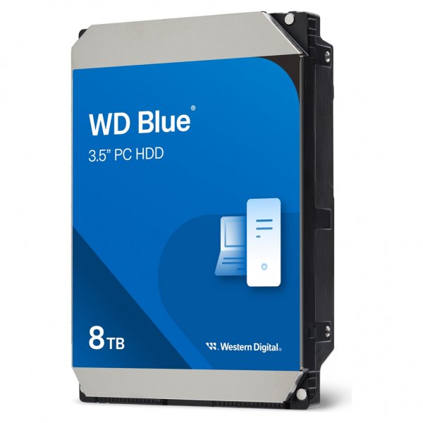 WD Blue - 8 TB - 5640 Giri/min - 256 MB - 3.5" - Serial ATA III