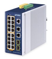 Planet Industrial PoE+ Managed Switch IGS-4215-16P2T - Interruttore - 0,1 Gbps