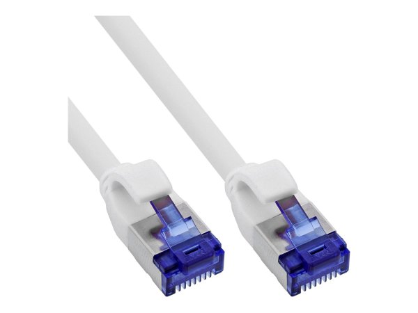 InLine Patchcord Slim - Cat.6A - S/FTP - TPE (LSZH) - PoE - bianco - 25m