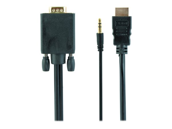 Gembird A-HDMI-VGA-03-10 - 3 m - HDMI + 3.5mm - VGA (D-Sub) - Maschio - Maschio - 1920 x 1080 Pixel