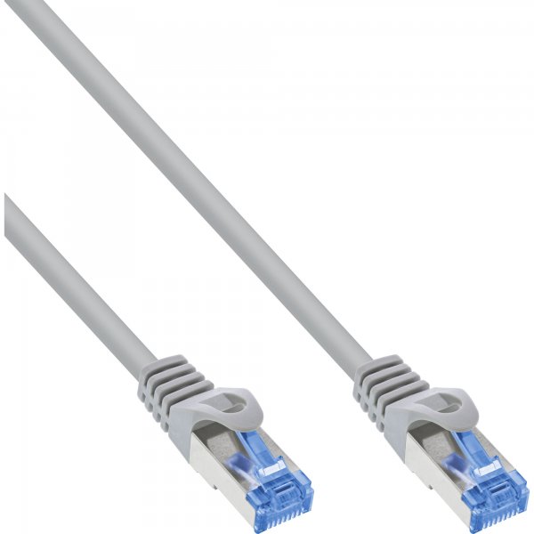 InLine cavo patch - Cat.6A - S/FTP - TPE (LSZH) - CCA - grigio - 3m