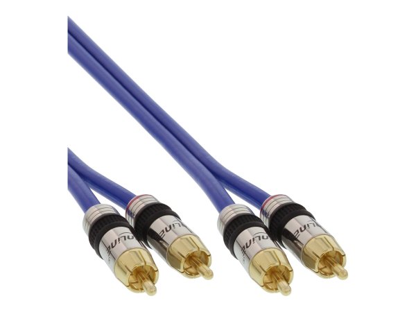 InLine Cavo Audio Digital & Video 2x RCA M-M - 30m - dorato - PREMIUM