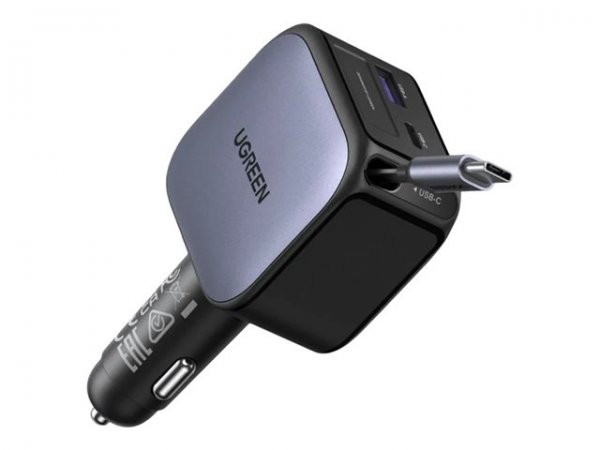 Ugreen EC602 Car Charger 60W Kfz-Ladegerät 1x USB-A USB-C