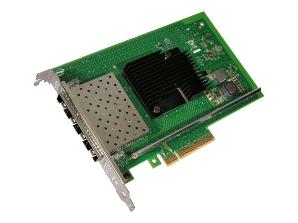 Intel X710DA4FHBLK - Interno - Cablato - PCI Express - Fibra - 10000 Mbit/s - Nero - Verde - Acciaio