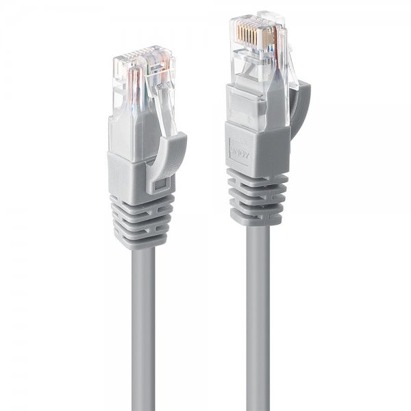 Lindy 48003 - 2 m - Cat6 - U/UTP (UTP) - RJ-45 - RJ-45 - Grigio