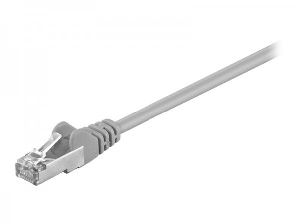 Goobay CAT 5e Patchkabel SF/UTP Grau - Cavo - Rete