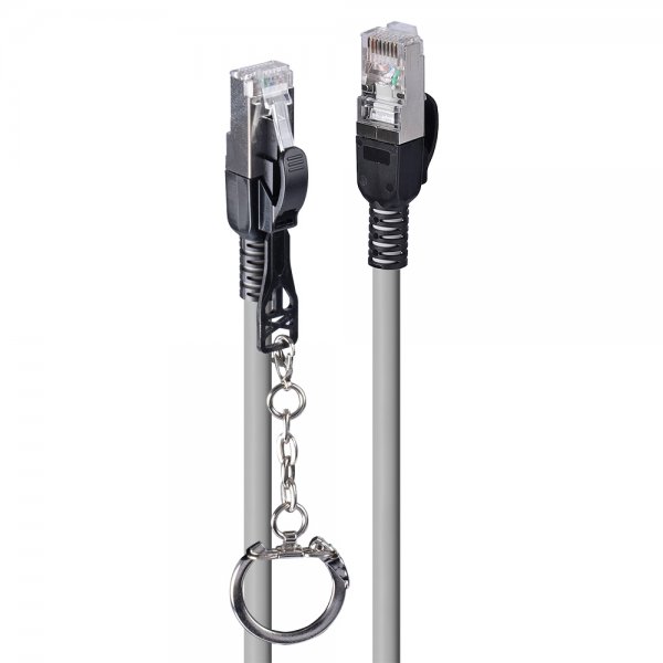 Lindy 47601 - 0,5 m - Cat6a - S/FTP (S-STP) - RJ-45 - RJ-45 - Grigio