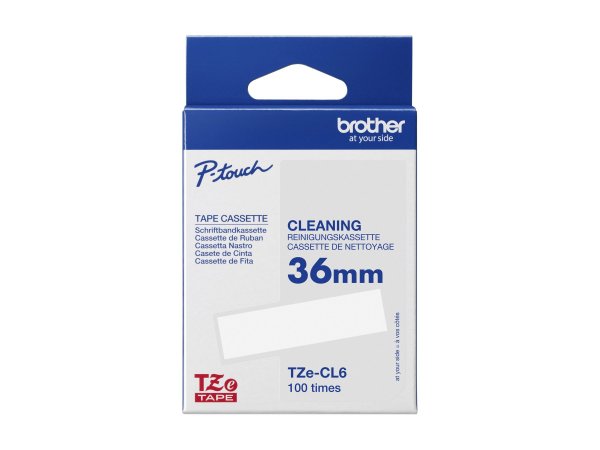 Brother TZECL6 - Nastro di pulizia della testina di stampa - Trasferimento termico - Nero - 3,6 cm -