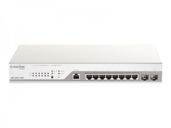 D-Link DBS-2000-10MP - Gestito - L2 - Gigabit Ethernet (10/100/1000) - Supporto Power over Ethernet