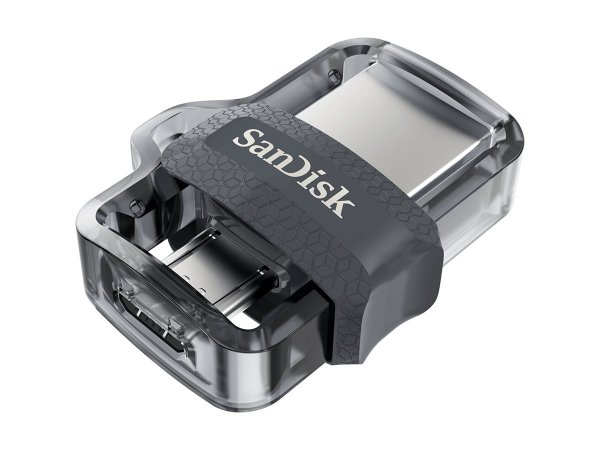 SanDisk Ultra Dual m3.0 - 64 GB - USB Type-A / Micro-USB - 3.2 Gen 1 (3.1 Gen 1) - Lamina di scorrim