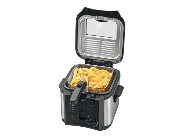 Clatronic FR 3649 - 2,5 L - 130 °C - 190 °C - Singolo - Nero - Pulsanti