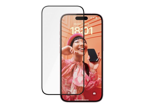 PanzerGlass Ceramic Protection for iPhone 15 - Ultra-Wide Fit m. EasyAligner - Apple