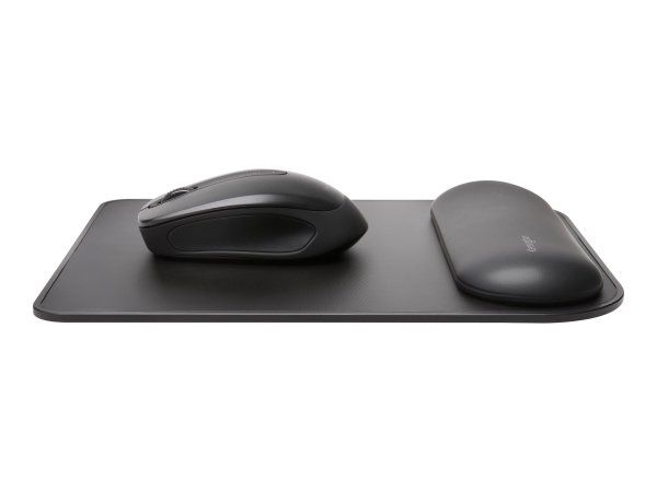 Kensington Mouse pad poggiapolsi ErgoSoft - Nero - Monocromatico - Riposo del polso